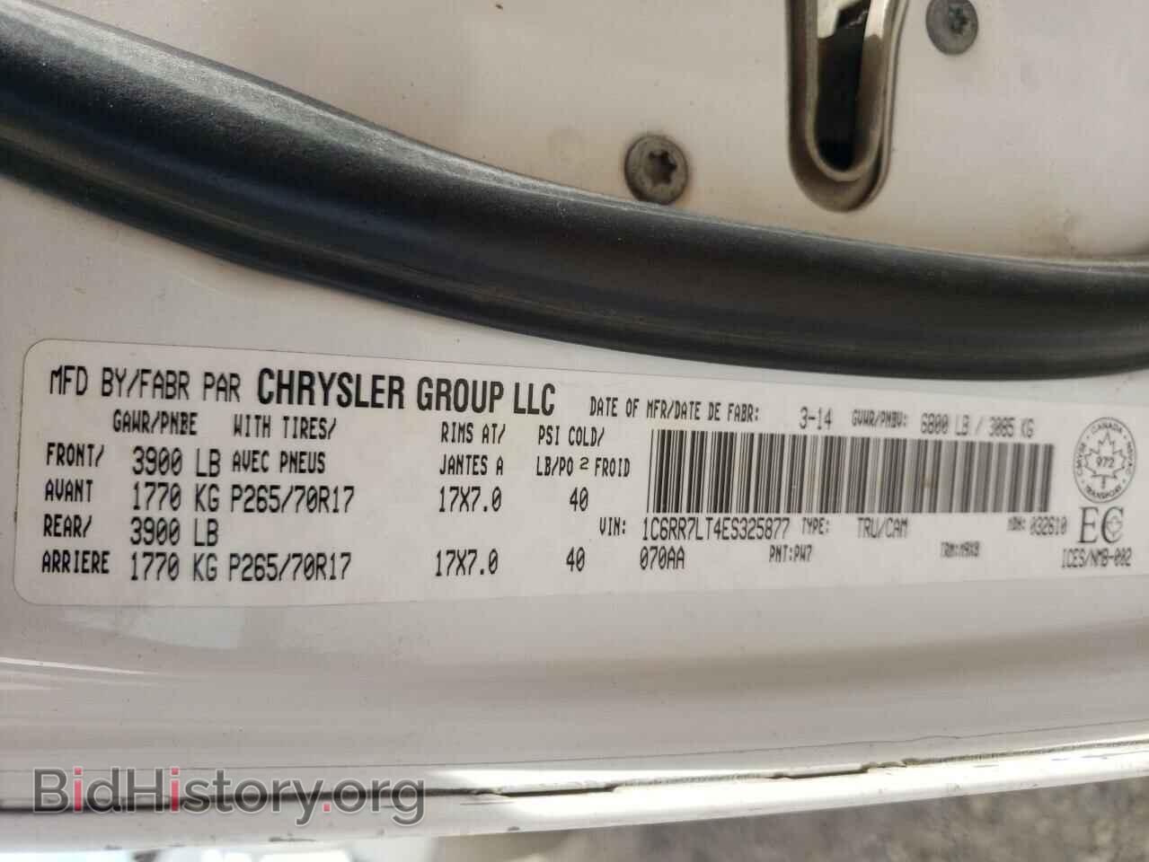 2014 RAM 1500 - VIN: 1C6RR7LT4ES325877 - Фото 10