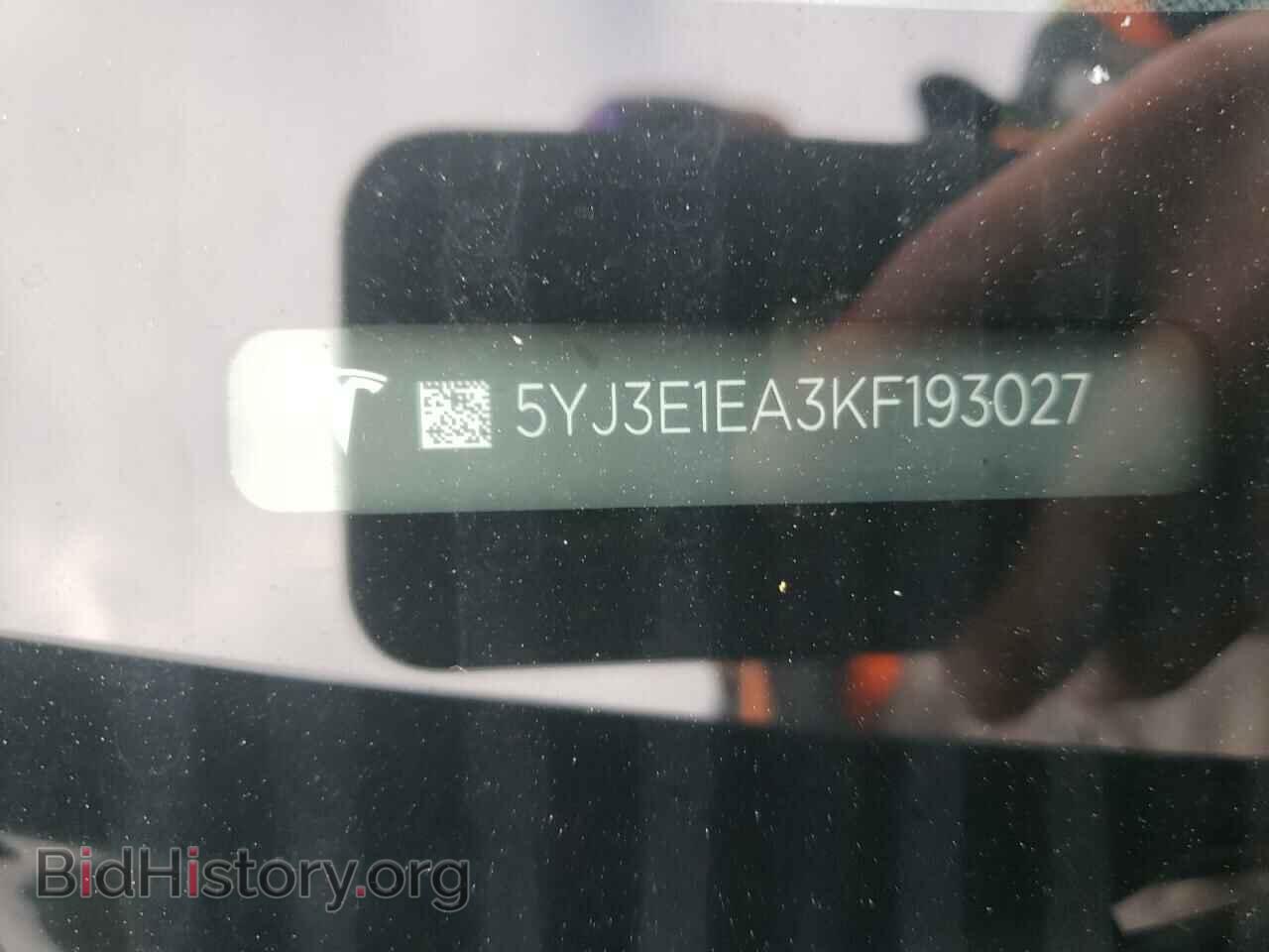 2019 TESLA MODEL 3 - VIN: 5YJ3E1EA3KF193027 - Фото 10