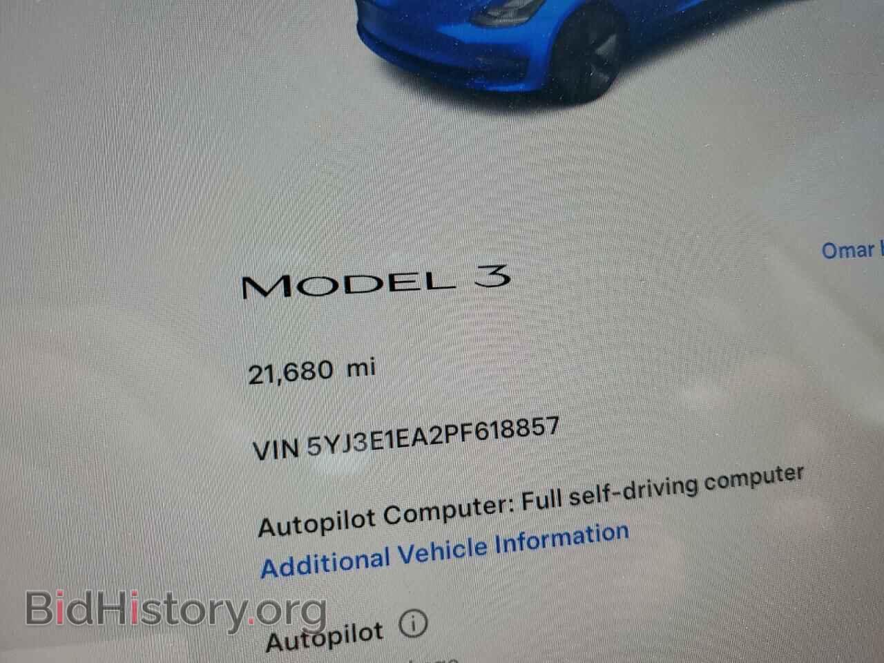 2023 TESLA MODEL 3 - VIN: 5YJ3E1EA2PF618857 - Photo 9