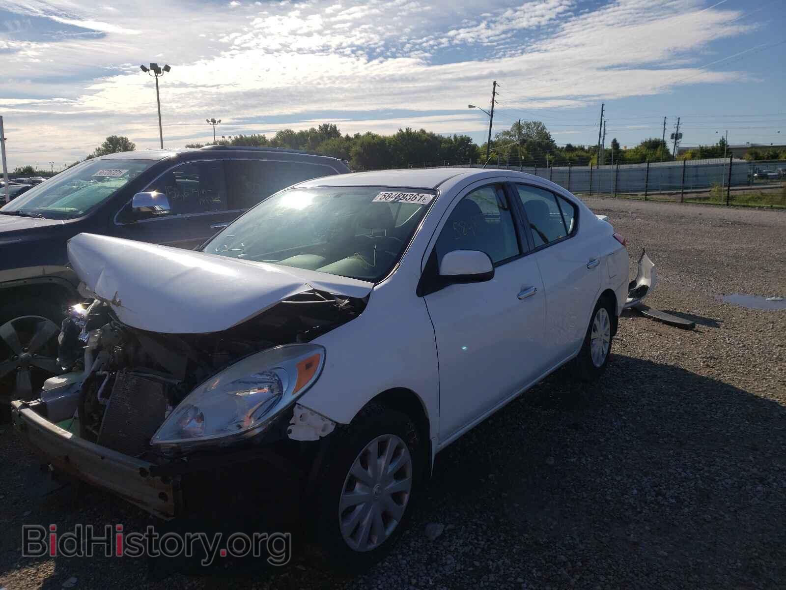 2014 NISSAN VERSA - VIN: 3N1CN7AP2EK454613 - Фото 2