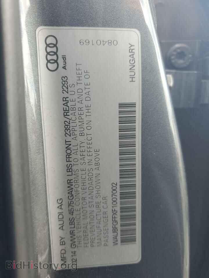 2015 AUDI A3 - VIN: WAUBFGFFXF1007002 - Фото 12