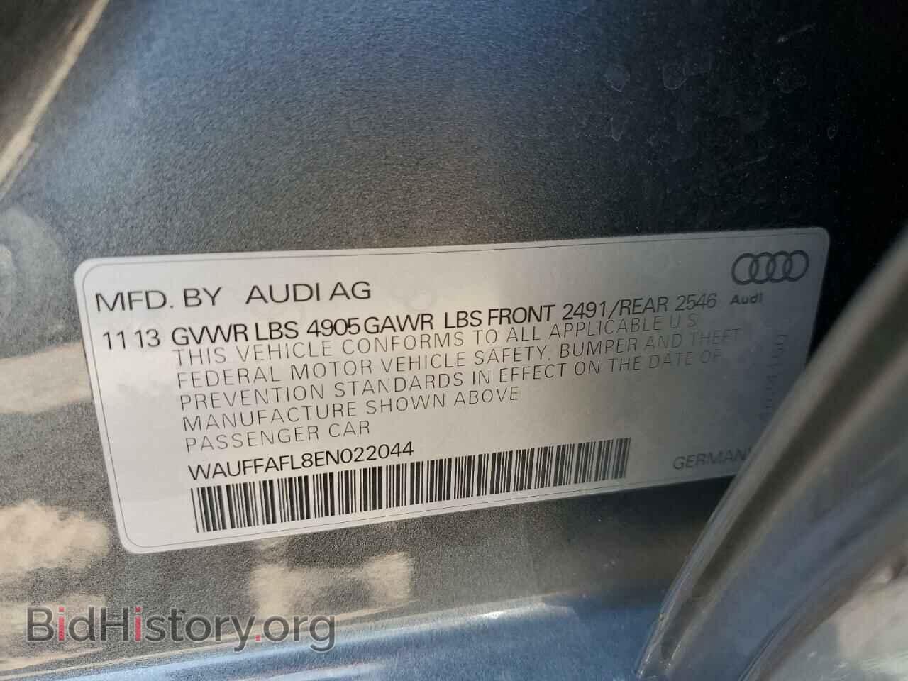 2014 AUDI A4 - VIN: WAUFFAFL8EN022044 - Фото 12