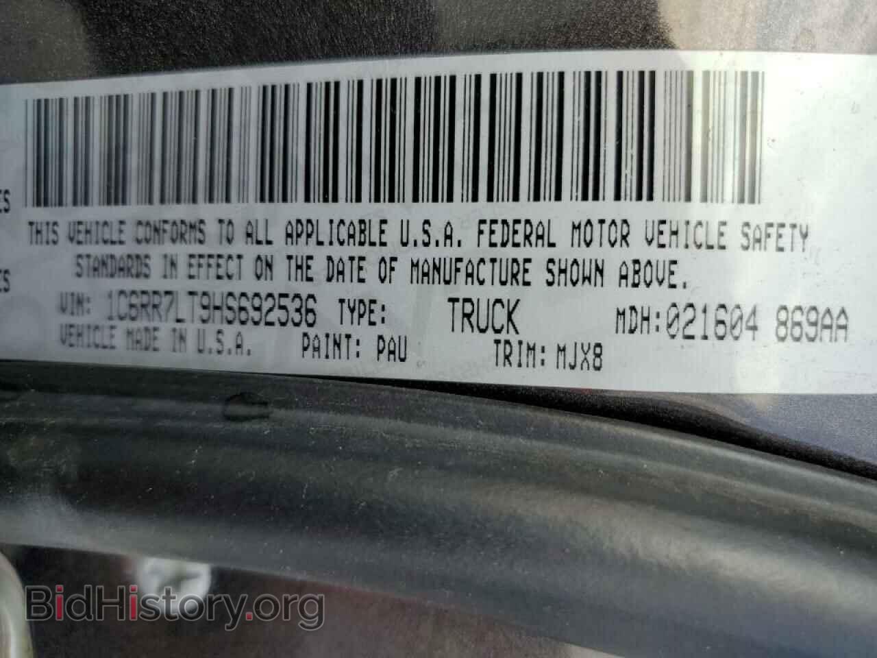 2017 RAM 1500 - VIN: 1C6RR7LT9HS692536 - Photo 10