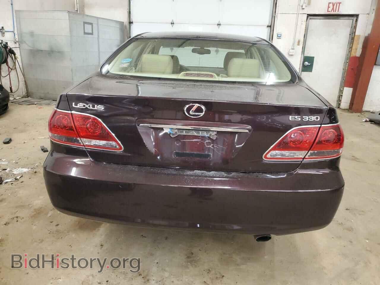 2005 LEXUS ES330 - VIN: JTHBA30G355088555 - Фото 6