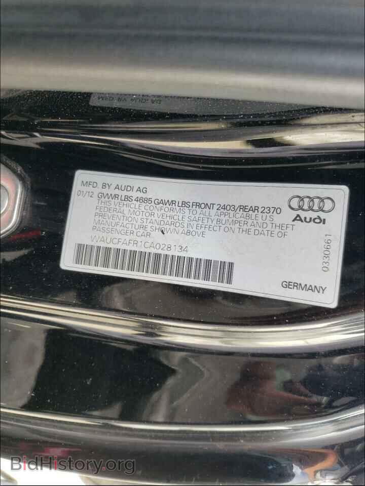 2012 AUDI A5 - VIN: WAUCFAFR1CA028134 - Фото 10
