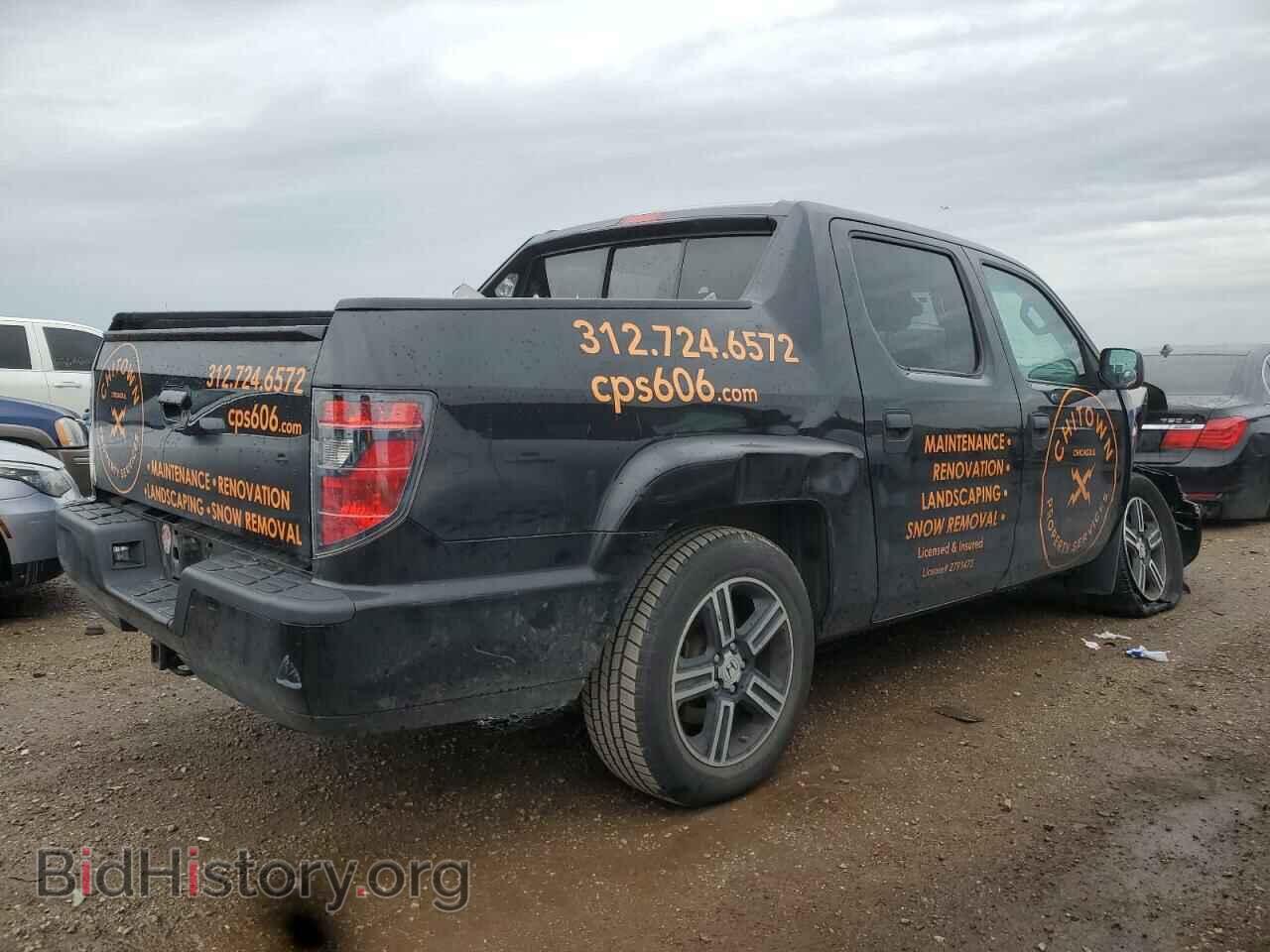 2014 HONDA RIDGELINE - VIN: 5FPYK1F79EB014423 - Фото 3