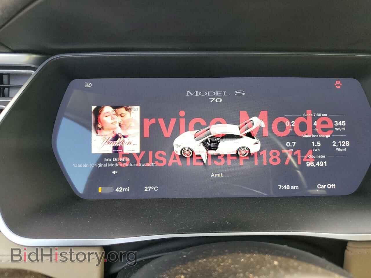 2015 TESLA MODEL S - VIN: 5YJSA1E13FF118714 - Фото 9
