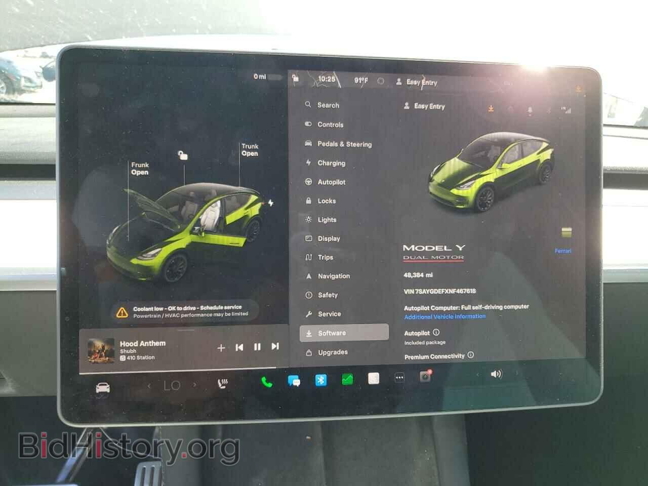 2022 TESLA MODEL Y - VIN: 7SAYGDEFXNF467618 - Фото 9