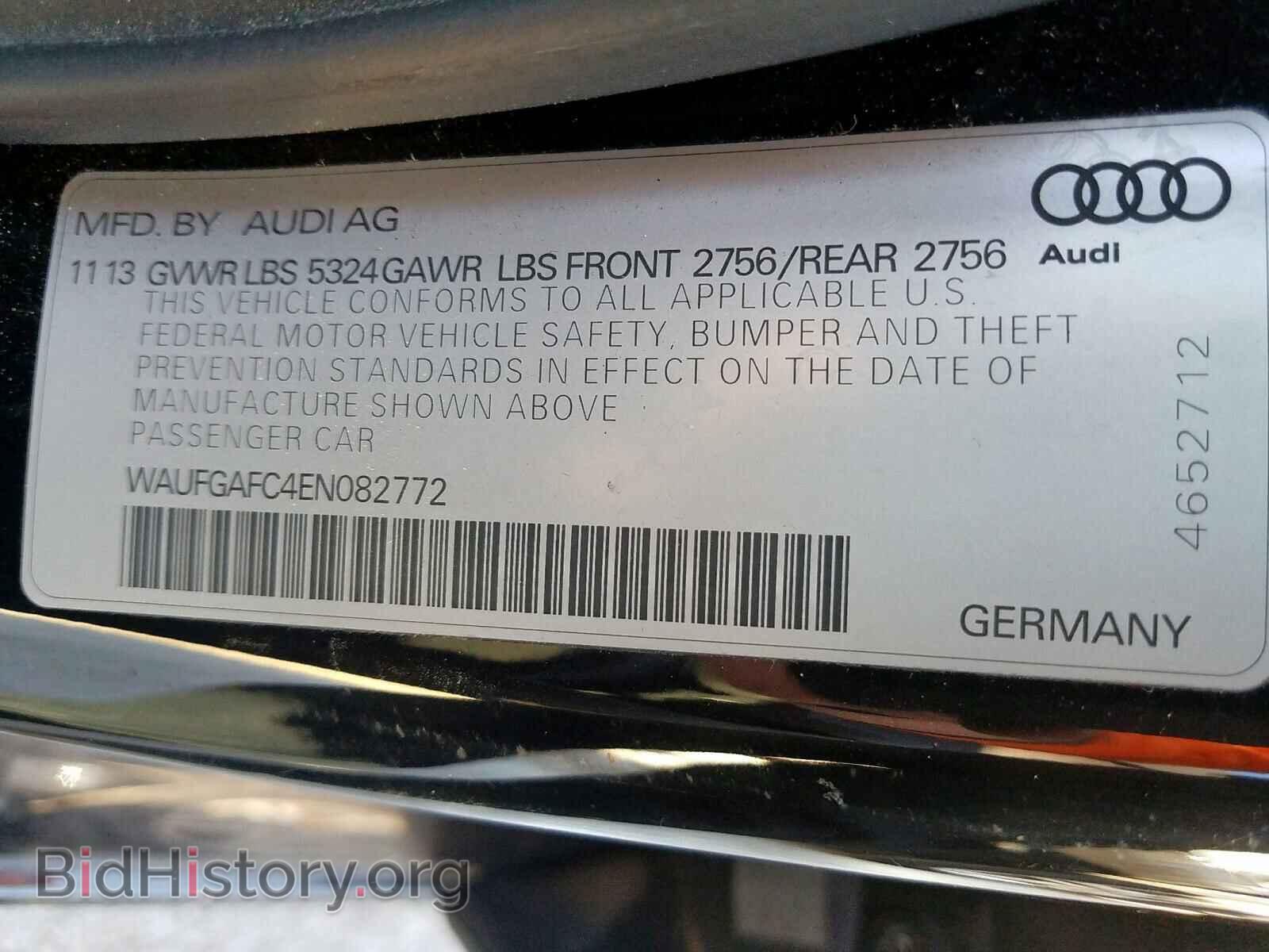 2014 AUDI A6 - VIN: WAUFGAFC4EN082772 - Photo 10