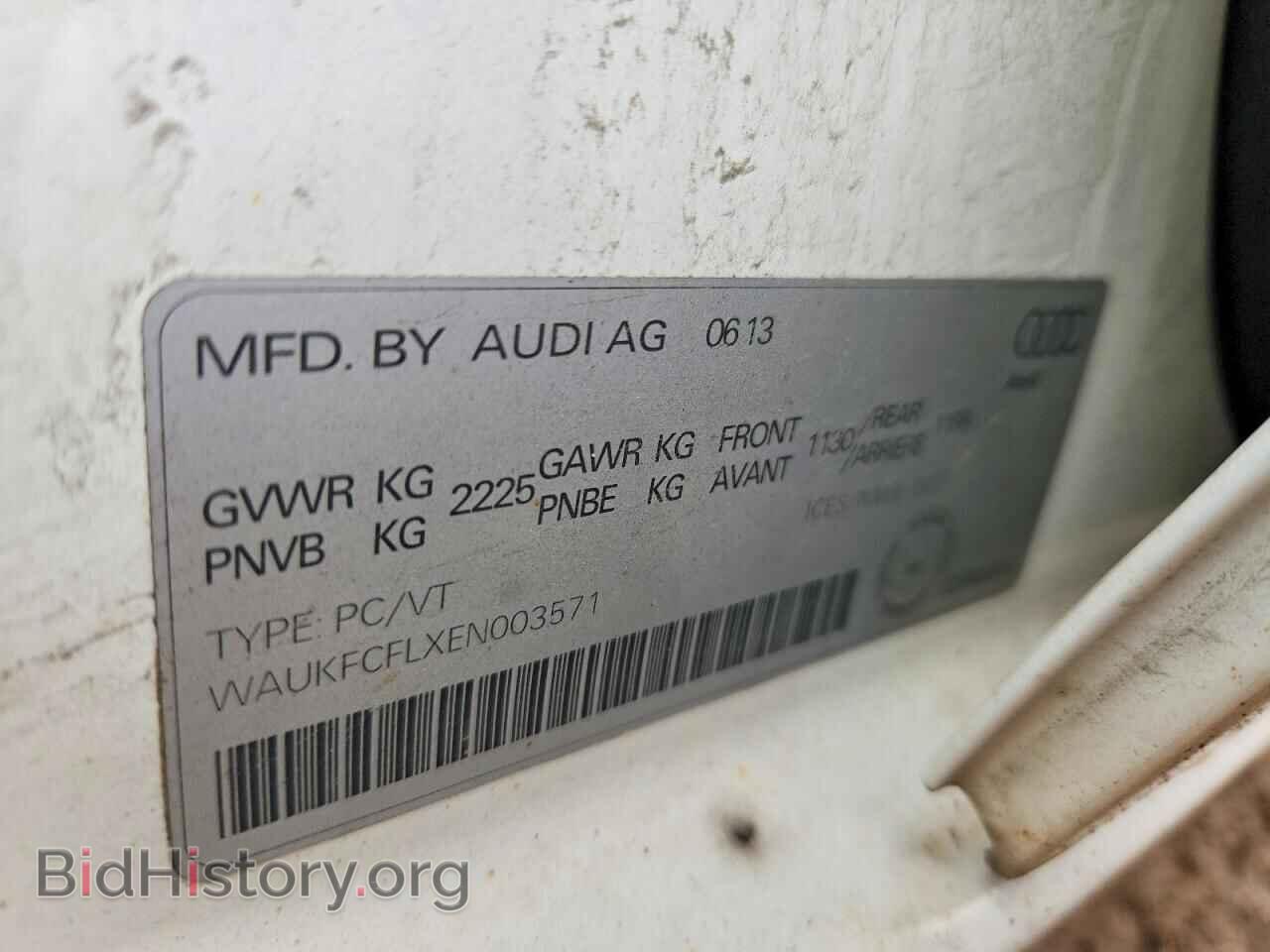 2014 AUDI A4 - VIN: WAUKFCFLXEN003571 - Photo 13
