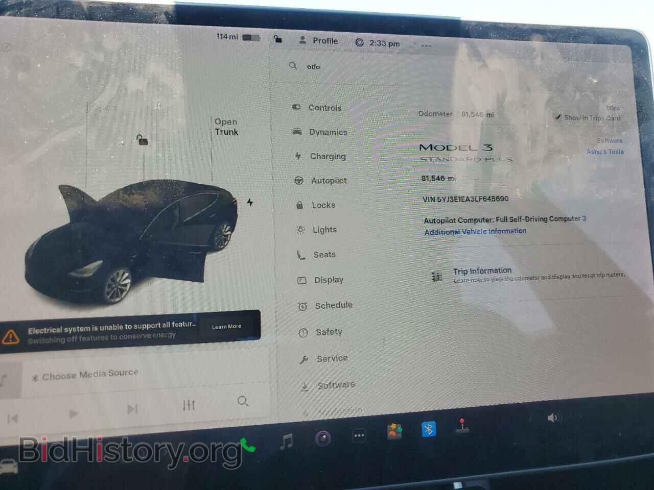 2020 TESLA MODEL 3 - VIN: 5YJ3E1EA3LF645690 - Photo 9