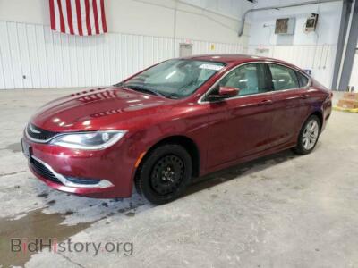 2016 Chrysler 200 Limited, burgundy — VIN 1C3CCCAB1GN181469, Copart