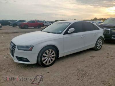 2013 Audi A4 Premium, white — VIN WAUAFAFL4DA197374, Copart
