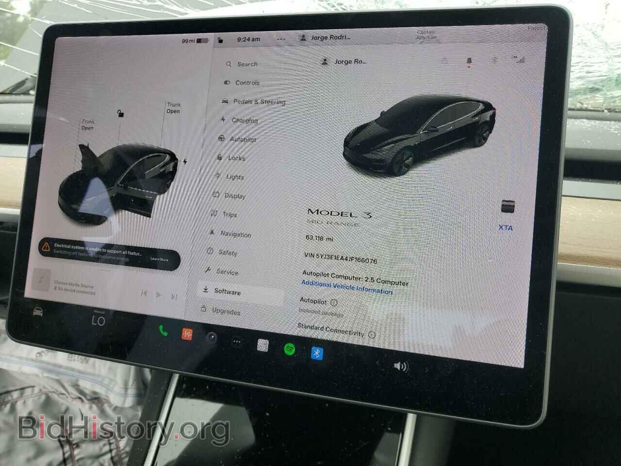 2018 TESLA MODEL 3 - VIN: 5YJ3E1EA4JF166076 - Фото 9