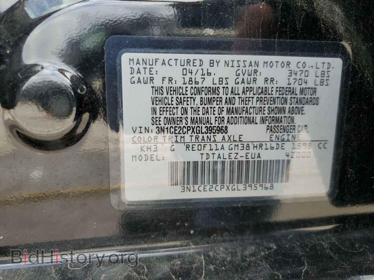2016 NISSAN VERSA - VIN: 3N1CE2CPXGL395968 - Фото 13
