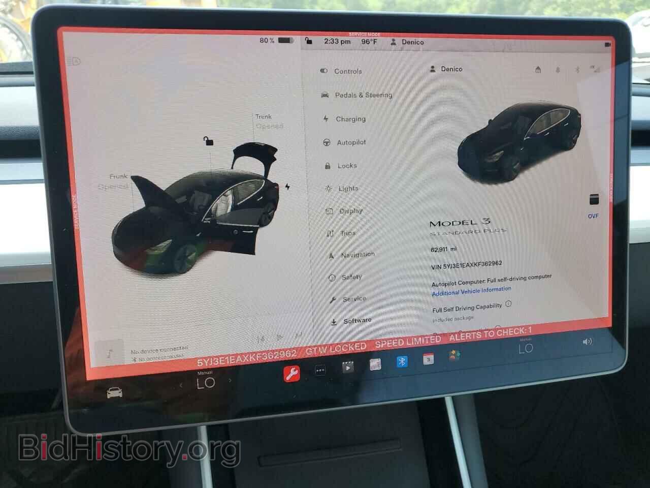 2019 TESLA MODEL 3 - VIN: 5YJ3E1EAXKF362962 - Фото 9