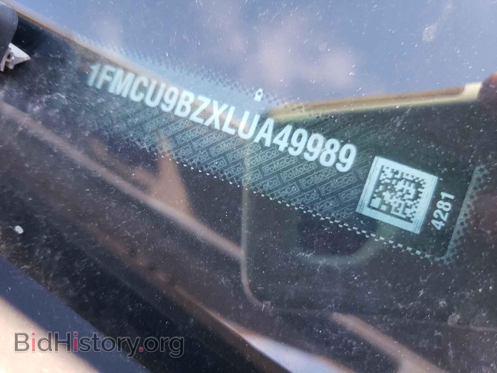 2020 FORD ESCAPE - VIN: 1FMCU9BZXLUA49989 - Фото 10