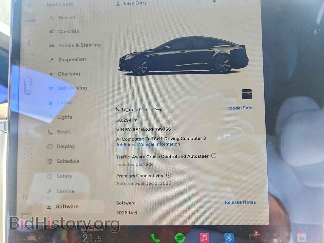 2023 TESLA MODEL S - VIN: 5YJSA1E5XPF499756 - Photo 9