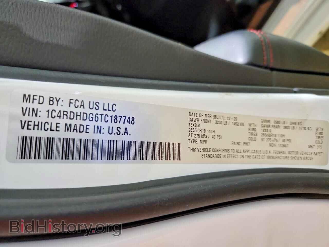 2026 DODGE DURANGO - VIN: 1C4RDHDG6TC187748 - Photo 13