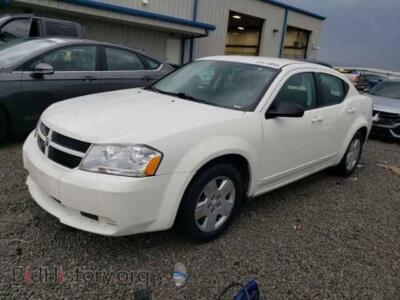 2010 Dodge AVENGER Avenger SX, white — VIN 1B3CC4FB7AN167305, Copart