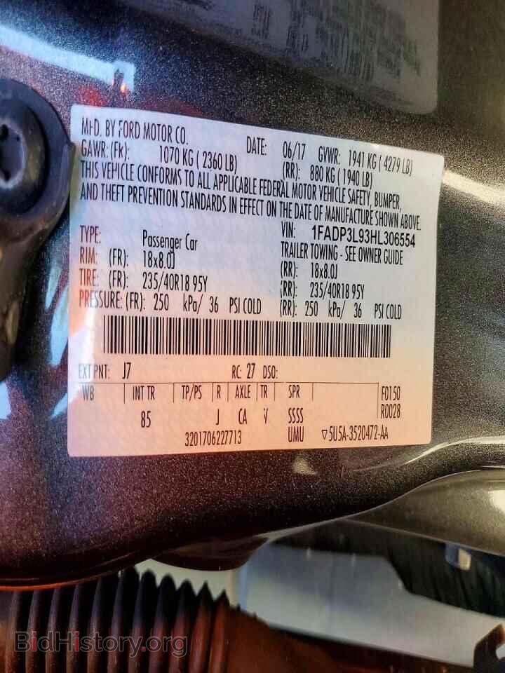 2017 FORD FOCUS - VIN: 1FADP3L93HL306554 - Photo 13