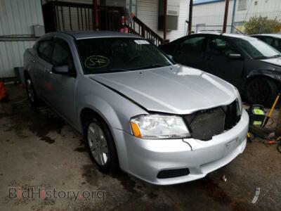 2012 Dodge AVENGER Avenger SE, silver — VIN 1C3CDZAB0CN286501, Copart