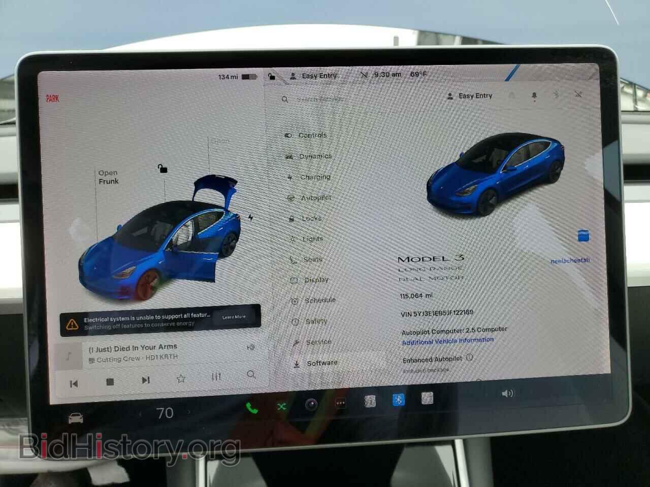 2018 TESLA MODEL 3 - VIN: 5YJ3E1EB5JF122189 - Фото 9