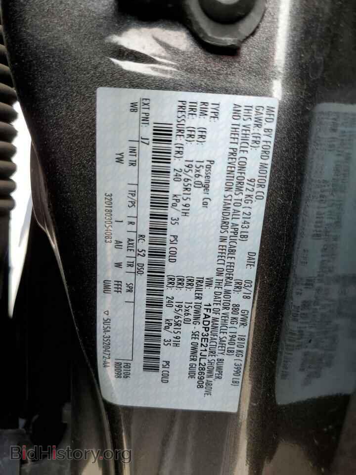 2018 FORD FOCUS - VIN: 1FADP3E21JL286908 - Фото 13