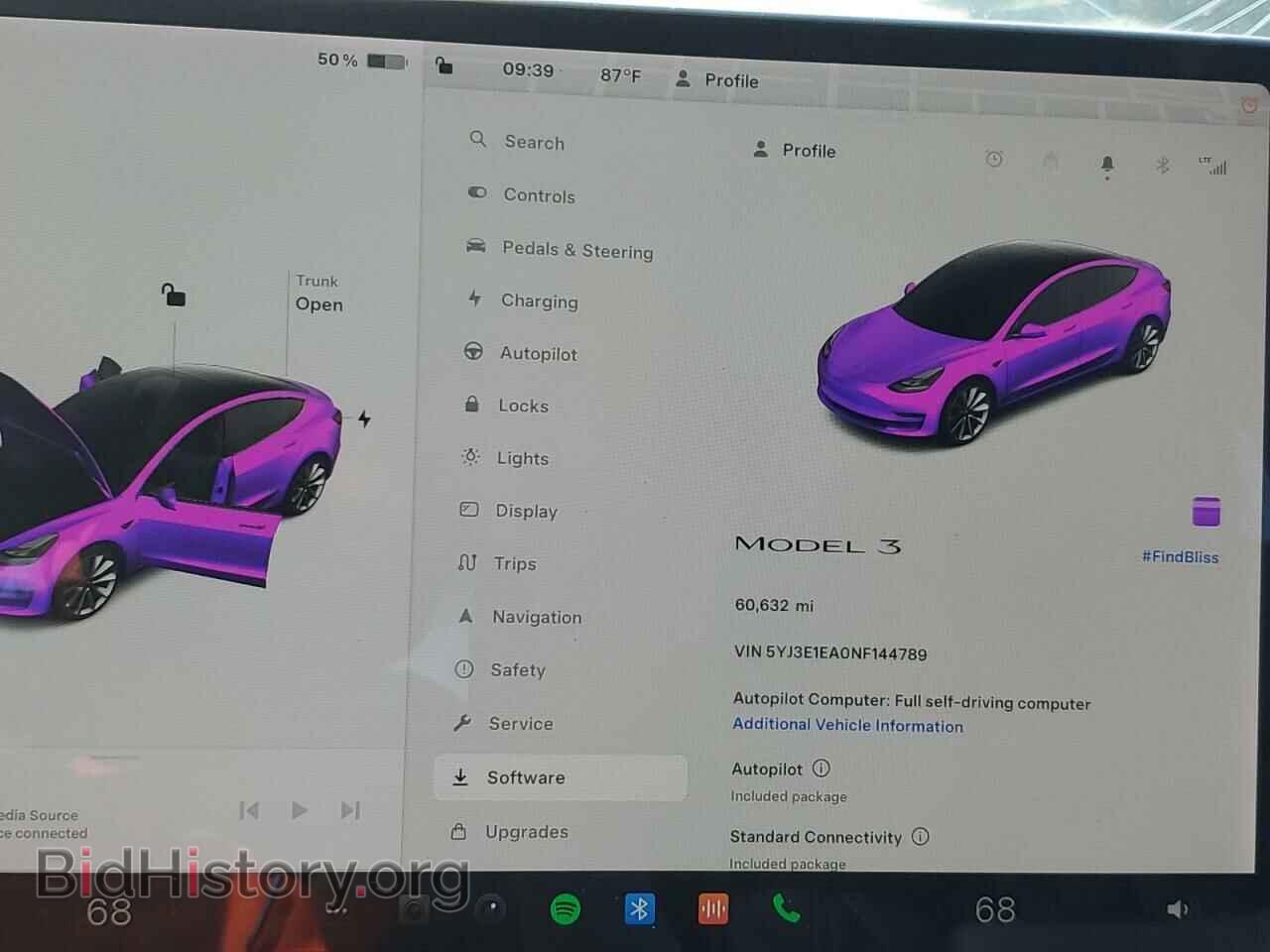 2022 TESLA MODEL 3 - VIN: 5YJ3E1EA0NF144789 - Photo 9