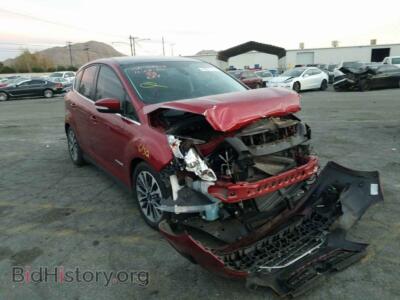 2017 Ford CMAX C-Max Tita, burgundy — VIN 1FADP5DU3HL118986, Copart