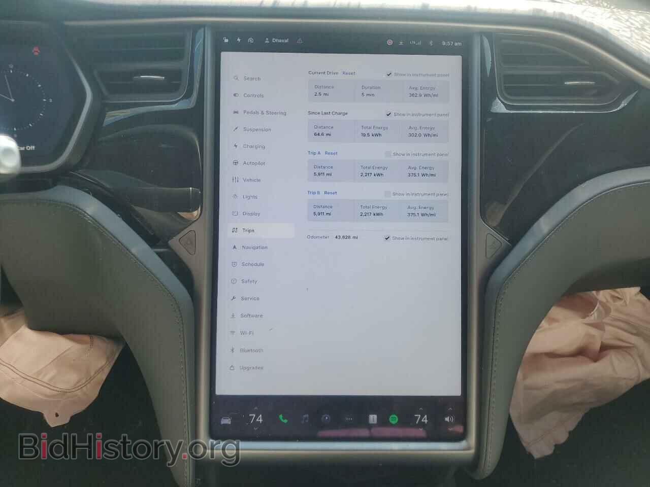 2019 TESLA MODEL S - VIN: 5YJSA1E2XKF337365 - Фото 9