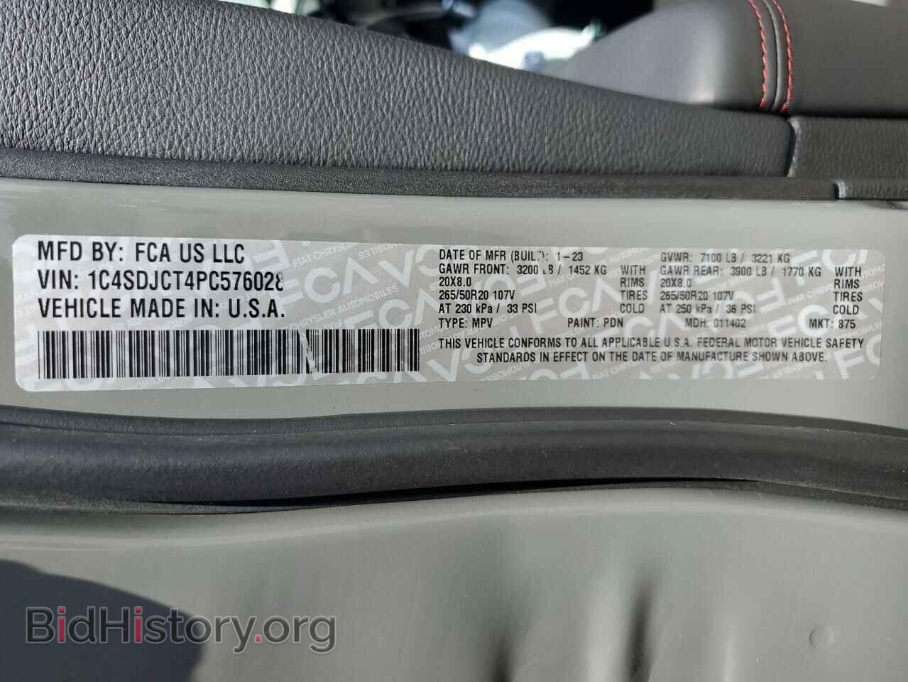 2023 DODGE DURANGO - VIN: 1C4SDJCT4PC576028 - Photo 13