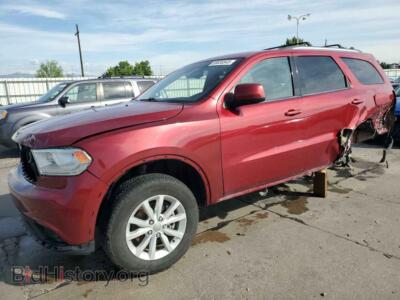 2015 Dodge DURANGO SXT, red — VIN 1C4RDJAG1FC114769, Copart