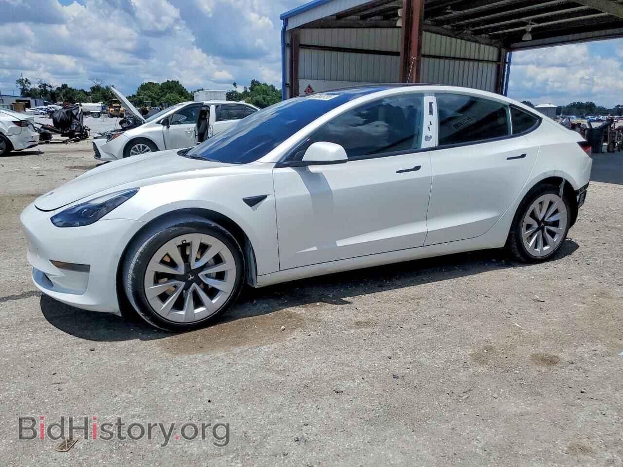 Photo 5YJ3E1EA7NF355553 - TESLA MODEL 3 2022