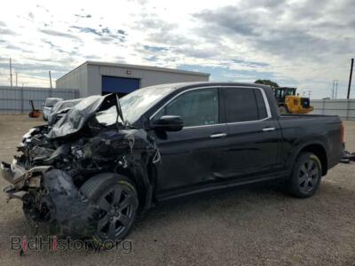 2020 Honda RIDGELINE RTL, black — VIN 5FPYK3F75LB007784, Copart