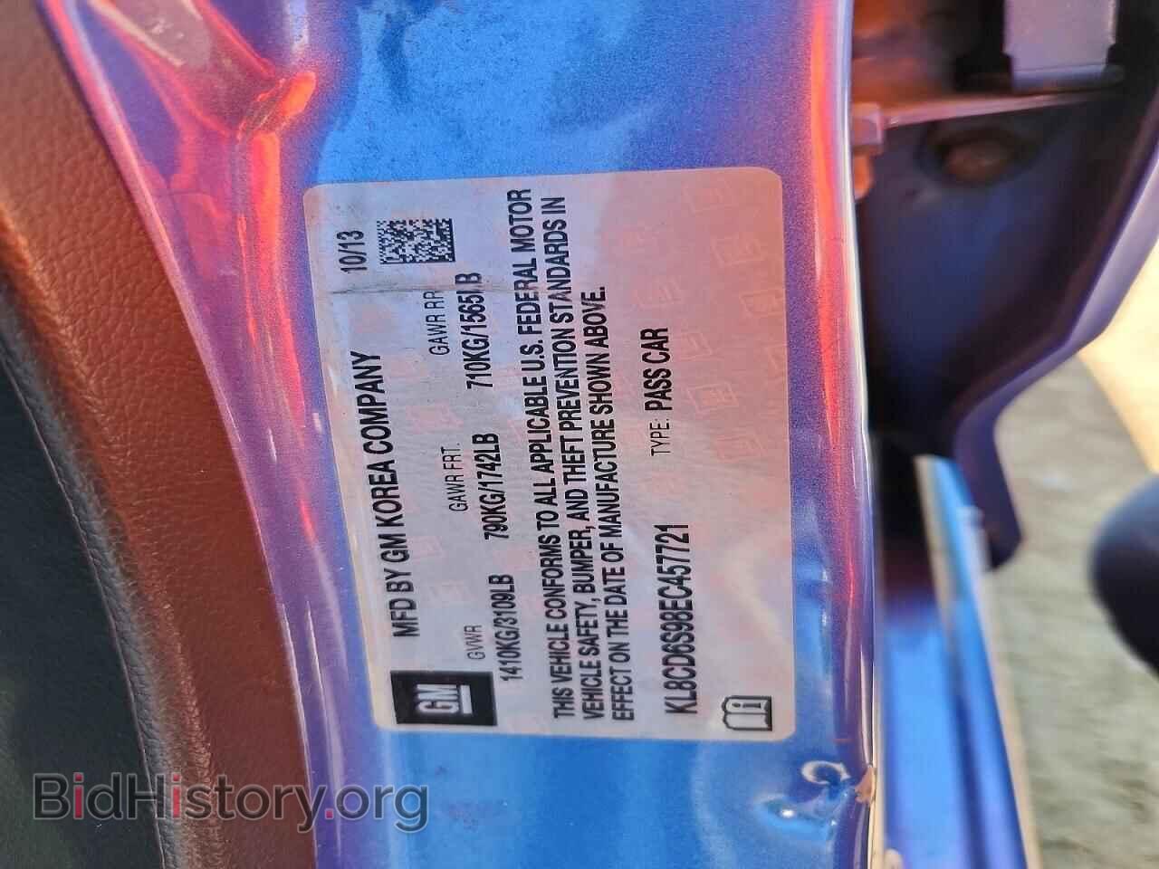 2014 CHEVROLET SPARK - VIN: KL8CD6S98EC457721 - Photo 12
