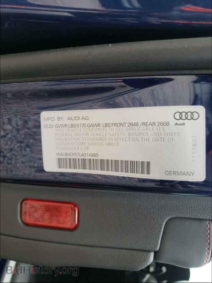 2020 AUDI S5/RS5 - VIN: WAUB4CF57LA014460 - Фото 10