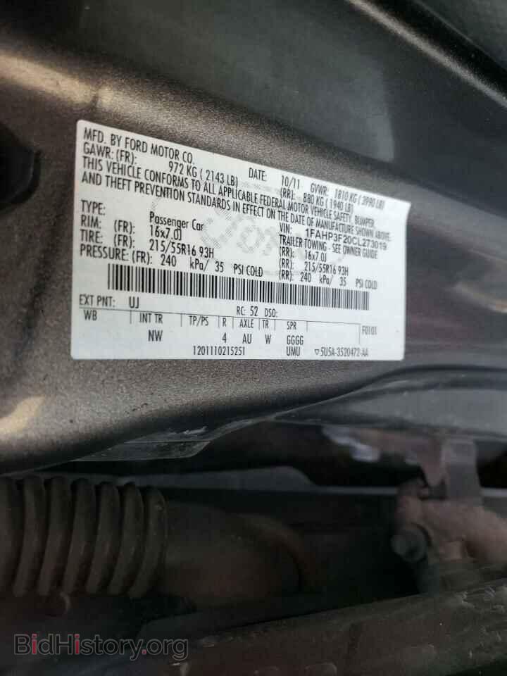 2012 FORD FOCUS - VIN: 1FAHP3F20CL273019 - Photo 10