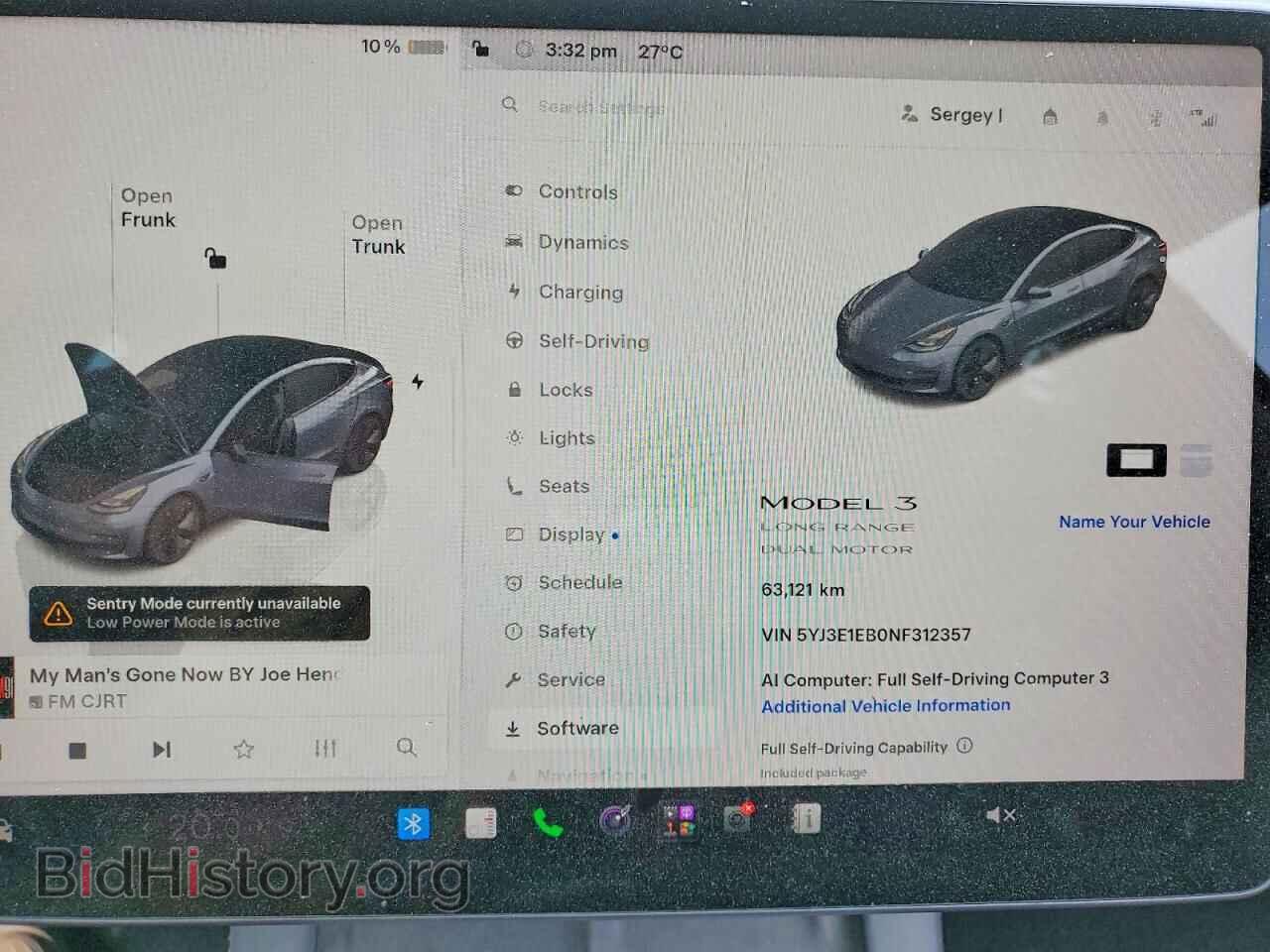 2022 TESLA MODEL 3 - VIN: 5YJ3E1EB0NF312357 - Фото 9
