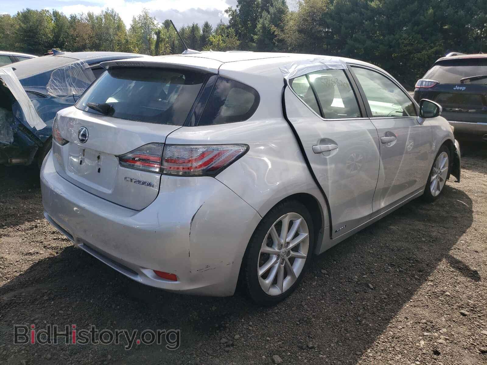 2011 LEXUS CT 200 - VIN: JTHKD5BH4B2033747 - Фото 4
