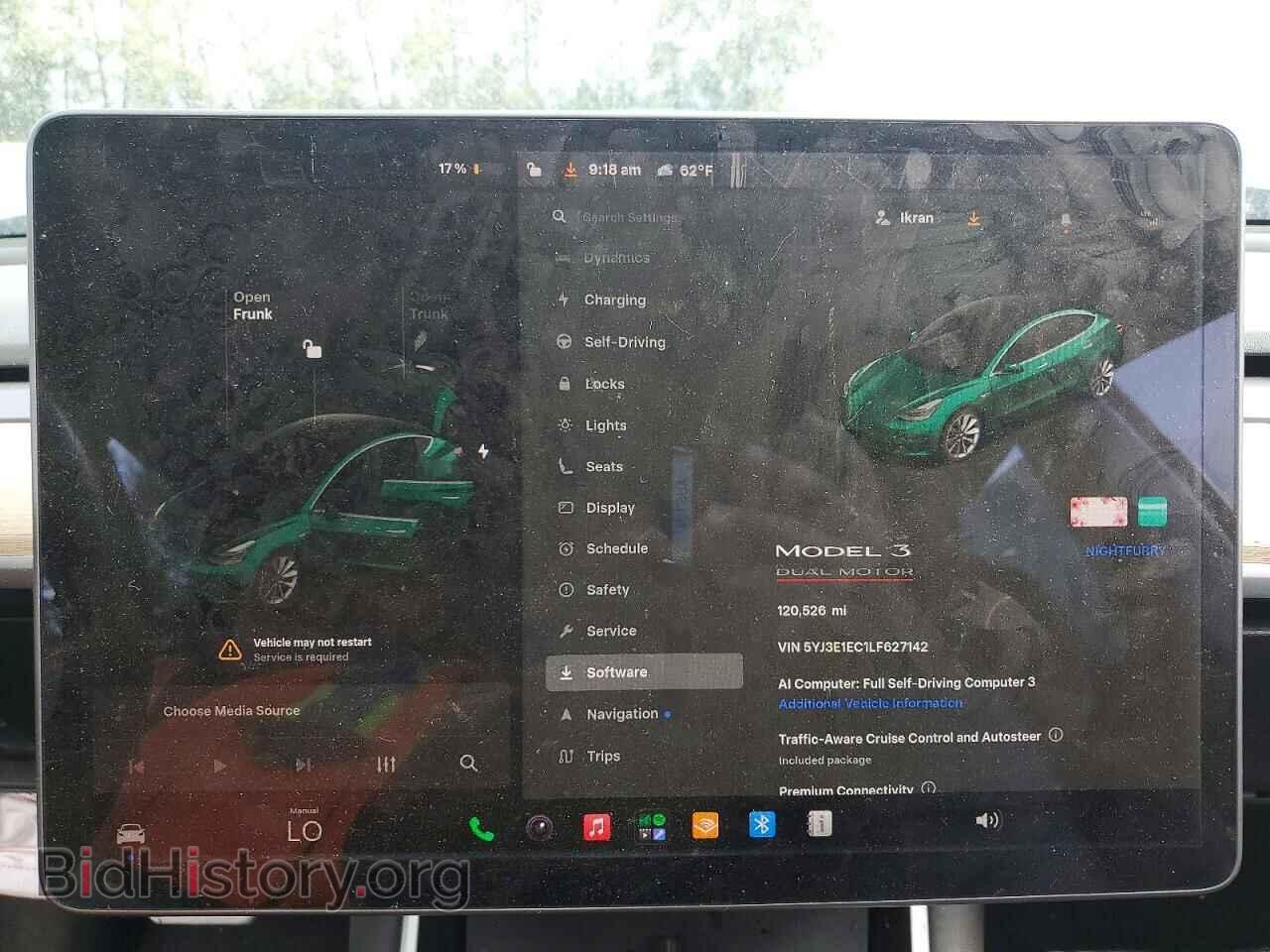 2020 TESLA MODEL 3 - VIN: 5YJ3E1EC1LF627142 - Фото 9