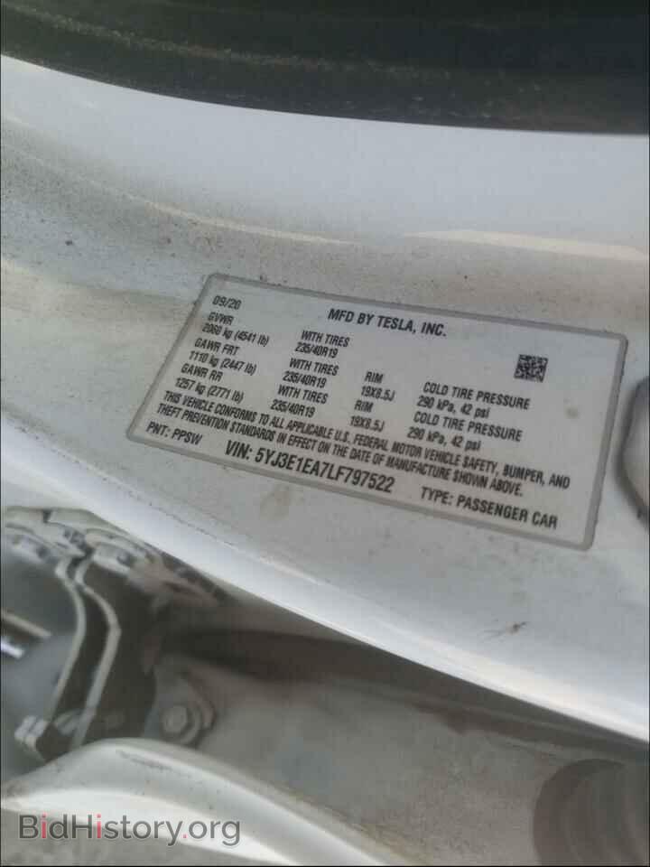 2020 TESLA MODEL 3 - VIN: 5YJ3E1EA7LF797522 - Photo 10