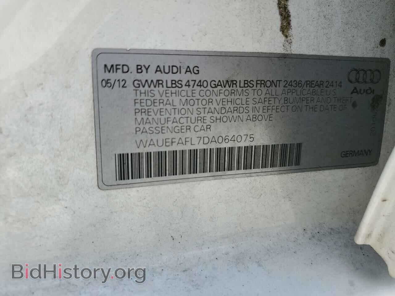 2013 AUDI A4 - VIN: WAUEFAFL7DA064075 - Photo 12