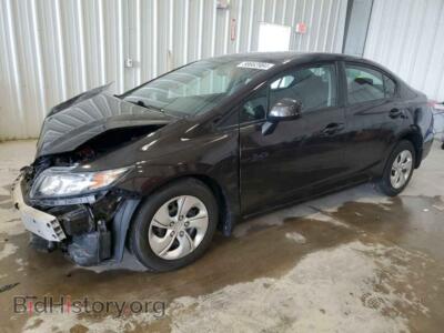 2013 Honda CIVIC LX, черный — VIN 2HGFB2F58DH593581, Copart