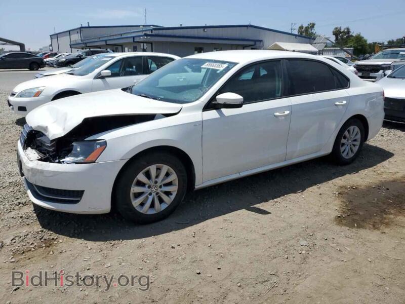 2014 Volkswagen PASSAT S (VIN 1VWAT7A39EC089115) — фото 1 из 12, Copart, повреждение: передняя часть