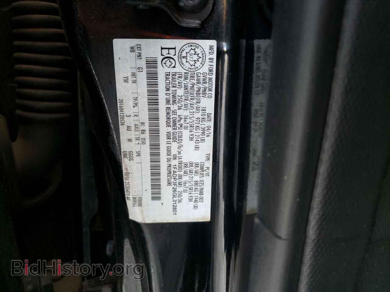 2016 FORD FOCUS - VIN: 1FADP3F26GL312801 - Фото 13