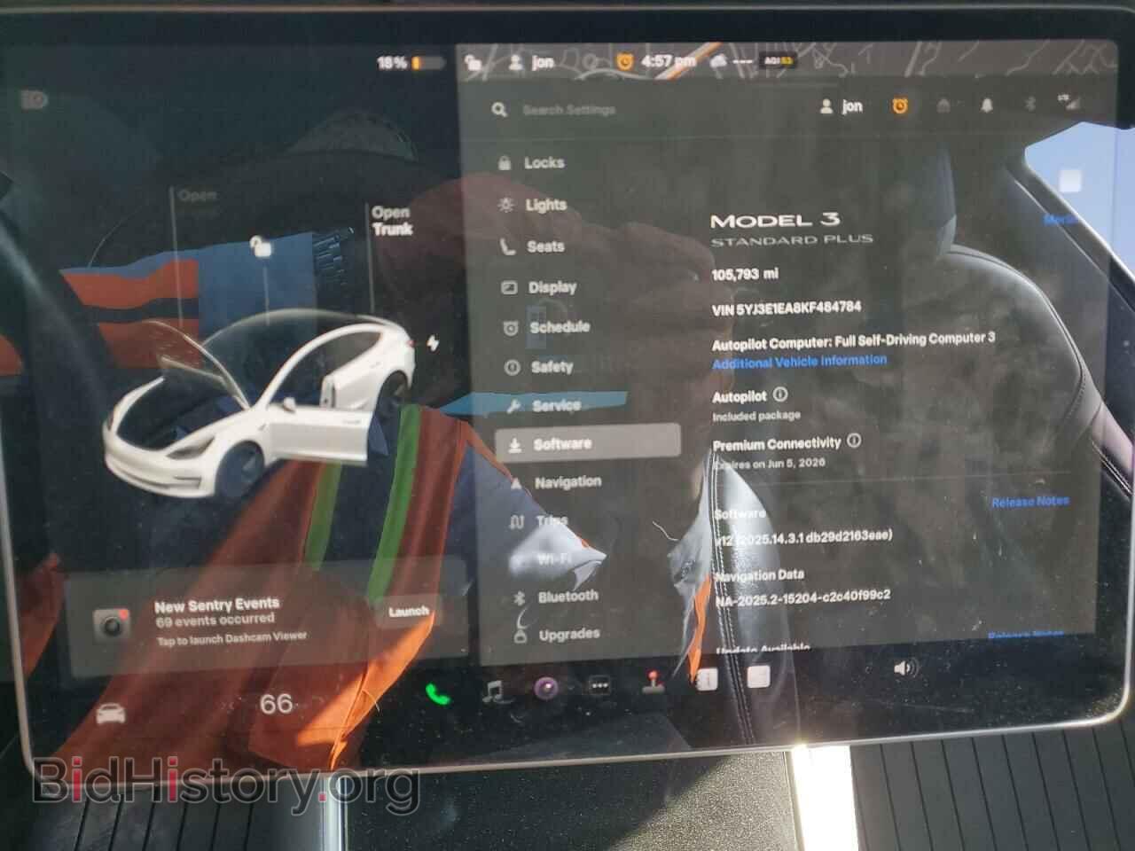 2019 TESLA MODEL 3 - VIN: 5YJ3E1EA8KF484784 - Фото 9