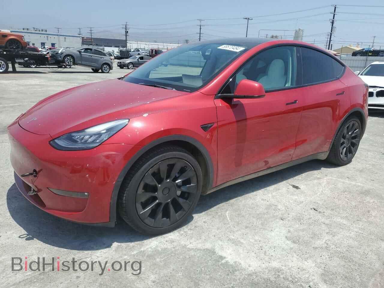 Фотография 5YJYGDED4MF107089 - TESLA MODEL Y 2021