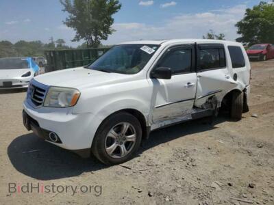 2014 Honda PILOT EXL, белый — VIN 5FNYF3H50EB023399, Copart