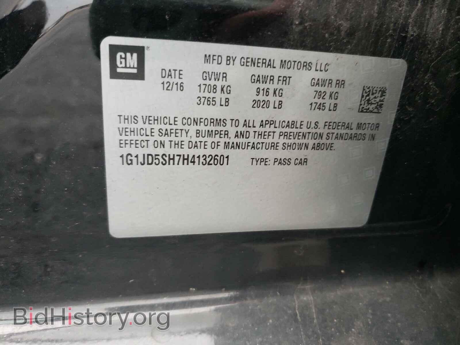 2017 CHEVROLET SONIC - VIN: 1G1JD5SH7H4132601 - Фото 10